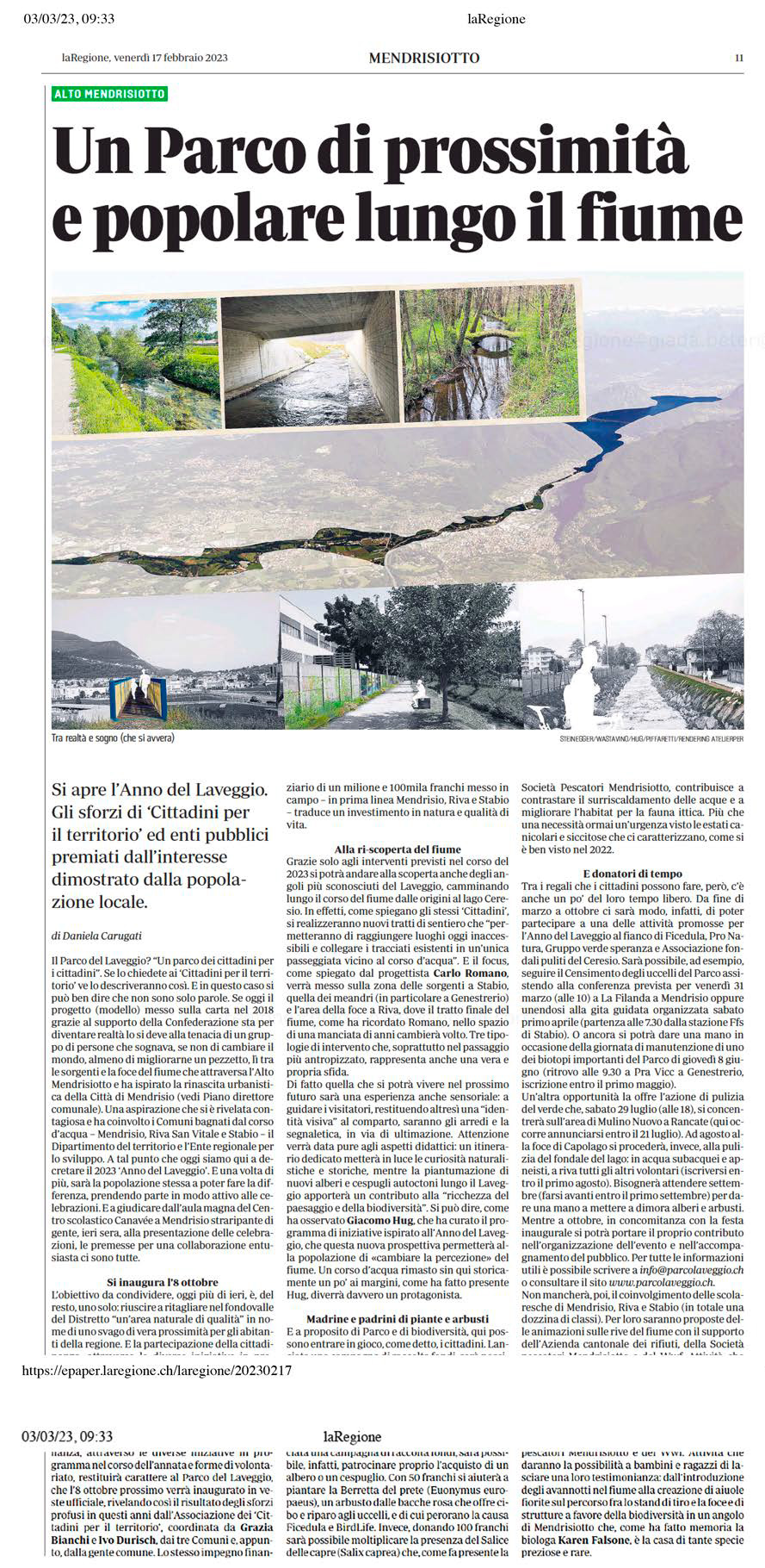 RassegnaStampa_La Regione-03.03.2023